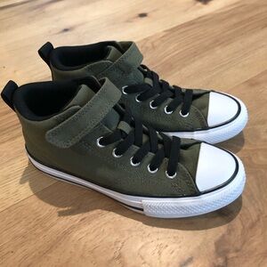 Green High-Top Converse Sneakers